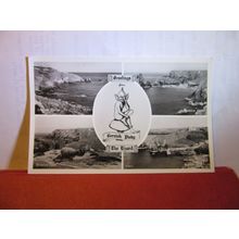 multiview, THE LIZARD, CORNWALL, unused vintage postcard RP pisky =