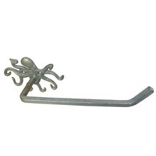 Pack Of 2] Antique Bronze Cast Iron Octopus Toilet Paper Holder 11"