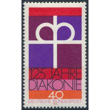125th Anniv German Protestant Church Diaconal - West Germany 1974- MNH -MiNr 810