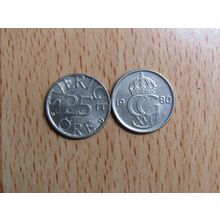 Sweden 1980 25 Ore Coin