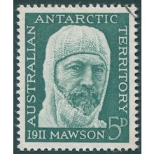 Australian Antarctic Territory 1961 5d myrtle-green SG7 CTO