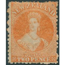 New Zealand 1872 2d orange Perf 12½ SG133 unused