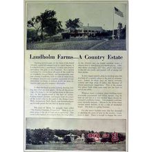 LAUDHOLM FARMS 1924 Wells Maine country home estate vintage article