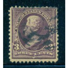Used 268 3c Andrew Jackson Barely Clears M03480