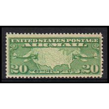 C9 20c U.S. Map and Mail Planes Fine MLH K2271