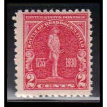 688 2c Battle of Braddock Just Clears MNH O2651