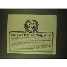 1902 Briarcliff Manor Ad - The Lodge