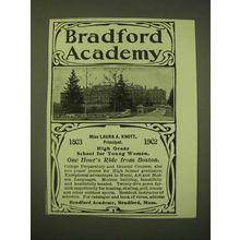 1902 Bradford Academy Ad - Miss. Laura A. Knott, Principal