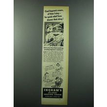 1939 Ingram's Continental Shaving Cream Ad - I Sing