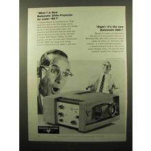 1961 Bausch & Lomb Balomatic 605 Projector Ad