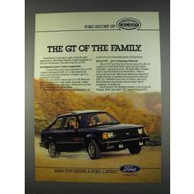 1982 Ford Escort GT Ad - The GT of the Family