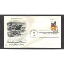 FDC Art Craft 1957a 20c Quail (Cachet-U/A) CV39751