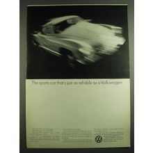 1971 Volkswagen Karmann Ghia Ad - The sports car that's just as reliable