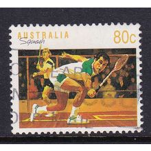 AUSTRALIA 1989 SPORTS 80c SQUASH USED SG1189