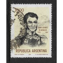 ARGENTINE REP 1981 CELEBRITES ANNIV 1000p BLACK & YELLOW BROWN SG 1709 FINE USED