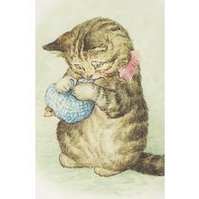 The Story Of Miss Moppet 1906 Beatrix Potter Book Postcard