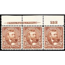 270, Mint PL# & Imprint Strip VF NH With PFC Certificate Cat $375. - Stuart Katz