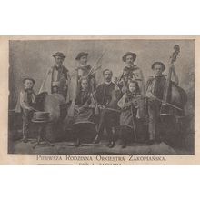 Pierwsza Roszinna Orkiestra PolishOld Poland Band Postcard