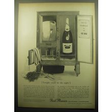 1959 Paul Masson California Champagne Ad - Keep the champagne in the ice box