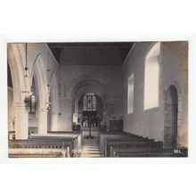 St Mary the Virgin Church Interior Shipley Postcard RP West Sussex