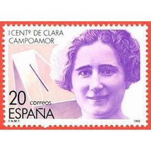 España. 1988. Mi # 2812. 1er. Centenary of nacimiento of Clara Campoamor