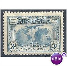 Australia 1931 SG122 3d Blue Mounted Mint.