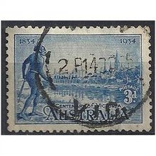 Australia 1934 SG148 3d Blue Fine Used ..