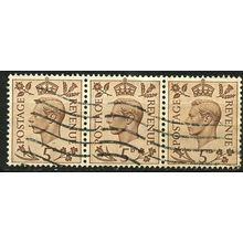 1937/1947 SG 469 - #2 fine used (o) - strip of 3