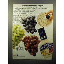 1982 Kraft Roka Blue Cheese Dressing Ad - Summer Simple