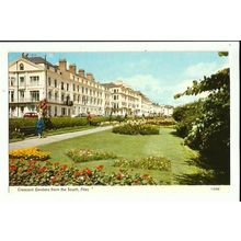 Yorkshire FILEY Crescent Gardens Postcard by Dennis (F.0268)