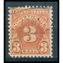 Used J82 3c Postage Due Fine WA1356