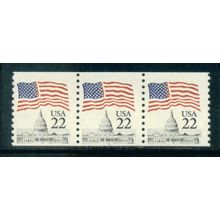 2115 22c U.S. Flag Fine MNH PNC 2/3 W0308