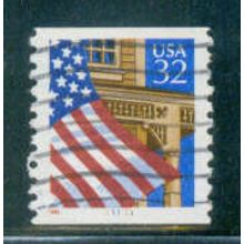 Used 2913 32c U.S. Flag Over Porch Fine CNS 11111 W0824