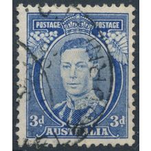 KGVI: 3d Die Ia - Australia 1937 - FH - SG 168b