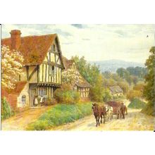 Art A.R. QUINTON Cropthorne Hill Postcard (Medici 2097)