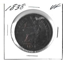 1838 UK Copper Preferred over Paper VF/XF