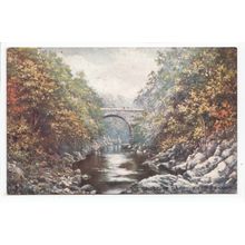 Bridge of Garry Killiecrankie Perthshire Oilette Art Postcard 7056