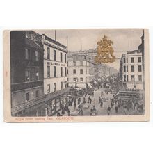 Argyle Street Looking East Glasgow 1906 Postcard