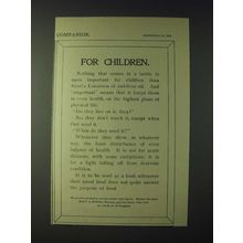 1900 Scott's Emulsion Ad - For Children