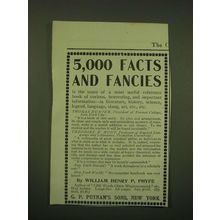 1902 G.P. Putnam's Sons Ad - 5,000 facts and fancies