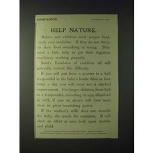 1900 Scott's Emulsion Ad - Help Nature