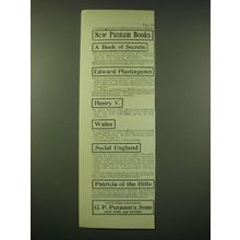 1902 G.P. Putnam's Sons Ad - New Putnam Books