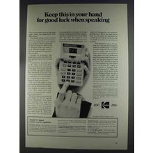 1980 Kodak EC Digital Remote Control Ad - Good Luck