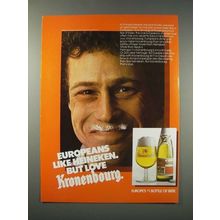 1982 Kronenbourg Beer Ad - Europeans Love