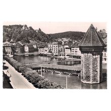 LUZERN, SWITZERLAND unused vintage postcard vgc /