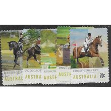 AUS 2014 (SET)(S/A) 'EQUESTRIAN EVENTS (5v) ' FINE USED (EBID64-429)