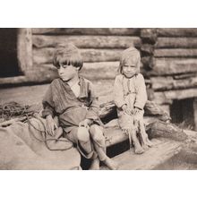 Pekko Ja Tomma Vihtoora Lesosen Lapset Viena Finland Postcard