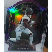 2020 Panini Select C.J. HENDERSON (Jaguars) Purple Prizm Die Cut RC #89