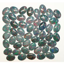 52458 - 10 Australian 18x13 mm Oval Opal Triplets Australian Made Natural Opal