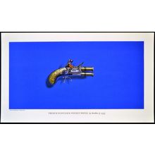 FRENCH FLINTLOCK POCKET PISTOL 1963 Ronald Paton firearms PRINT